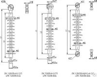 Polimer izolyatorlar LК 70/35: 35 kV uchun chidamli shtyrevoy izolyator - 120 000 so'm
