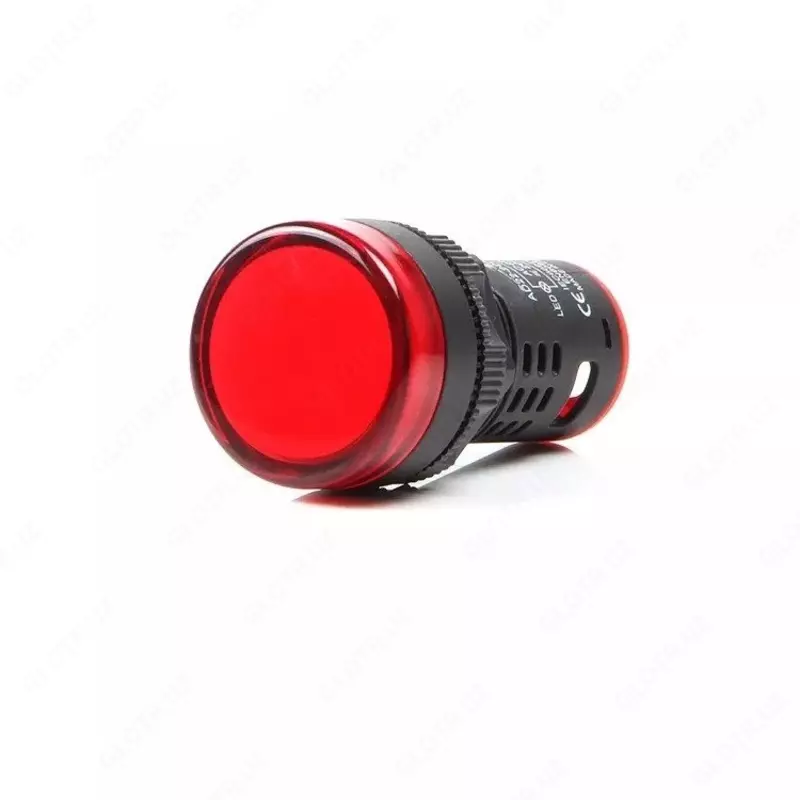 22 mm qizil LED indikator AD22‑22DS, 220 VAC.