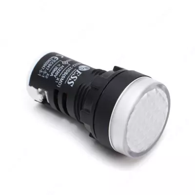 22 мм белый LED индикатор AD22‑22DS (220 V)