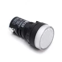 22 мм белый LED индикатор AD22‑22DS (220 V)