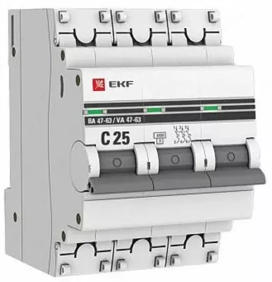 Автоматический выключатель ВА47-63 – Надежная защита от перегрузок и короткого замыкания - 30 000 сум / шт