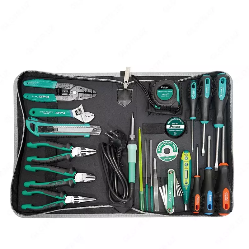 Pro’sKit Универсальный набор инструментов для ремонта электрооборудования (220 В, метрическая система)