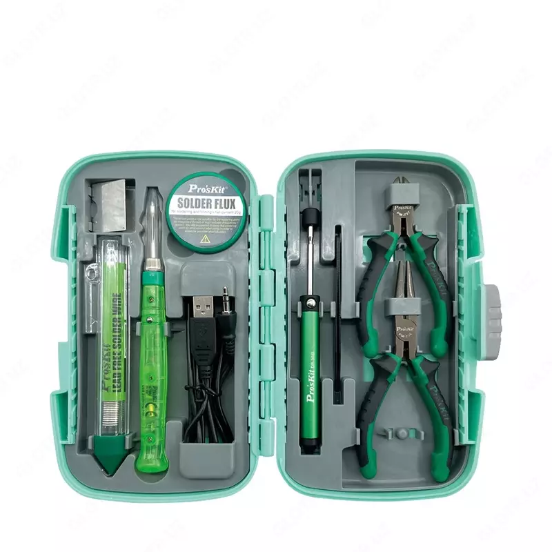 Pro'sKit USB Mini-Poyalnikli Asboblar Toʻplami – Elektronika Ta’miri Uchun Kompakt Toʻplam