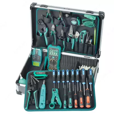 ProsKit Профессиональный набор инструментов для телекоммуникаций и сетей (MT-7063, MT-1707)