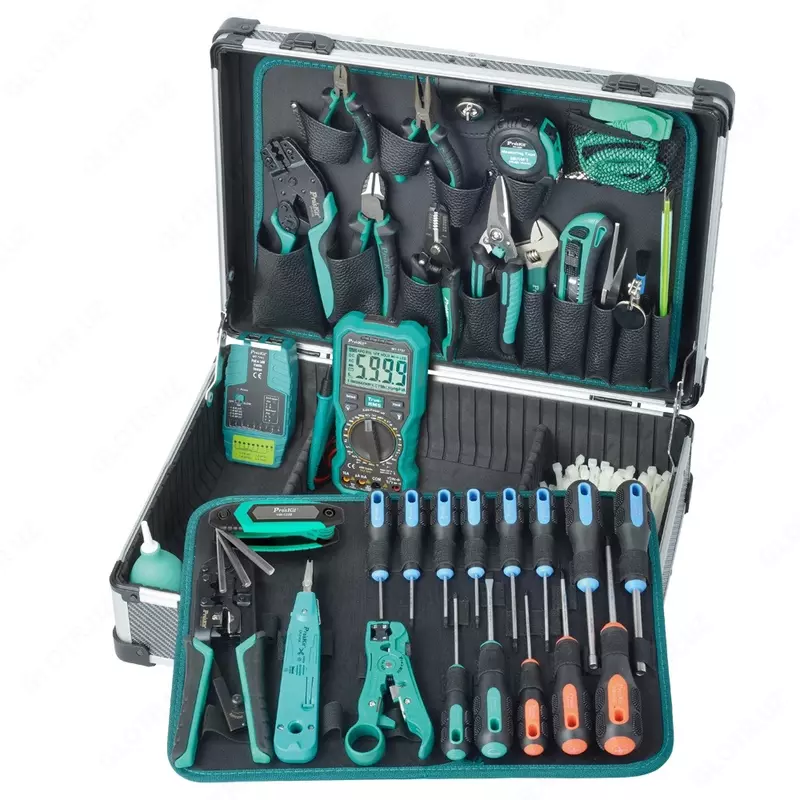 ProsKit Professional asboblar to‘plami telekommunikatsiya va tarmoqlar uchun (MT-7063