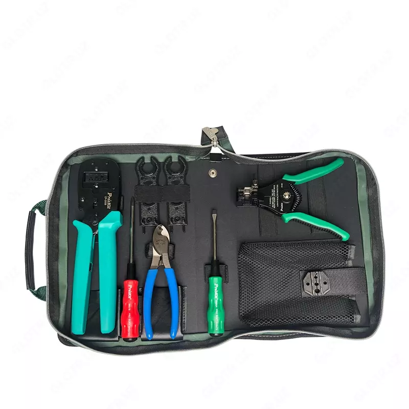 Набор инструментов для обжима Solar MC3 и MC4 (ProsKit)