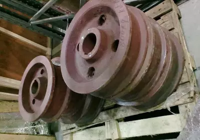 Ikki flanesli kran g'ildiragi K2R d 360 x 120 x 65 mm