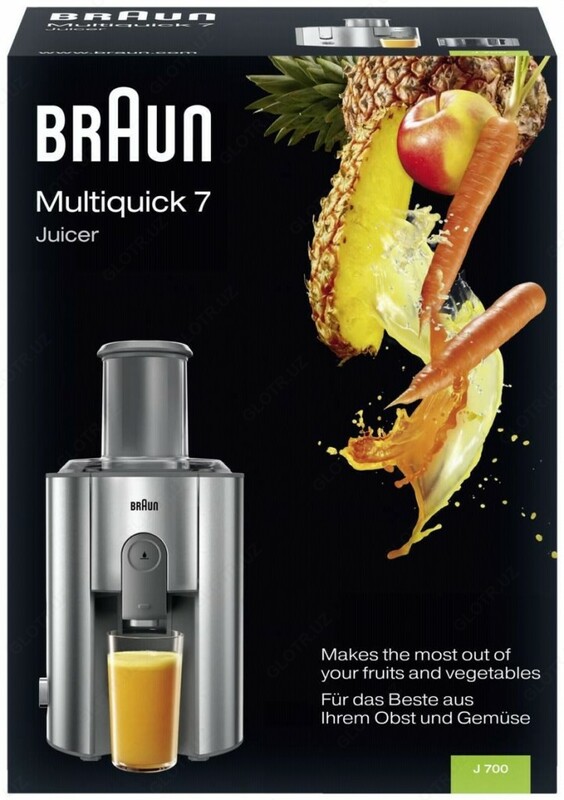  Соковыжималка премиум-класса BRAUN J 700 мощностью 1000 Ватт. Только в розницу