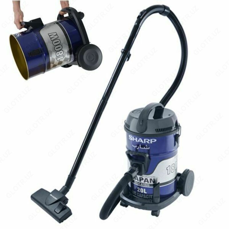 Хозяйственный пылесос Sharp с баком на 20 литров. Работает на 300 кв метрах.
