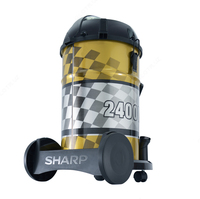   Строительный пылесос от SHARP с с огромным баком 22 литра. Зверская мощь 2400 Вт.