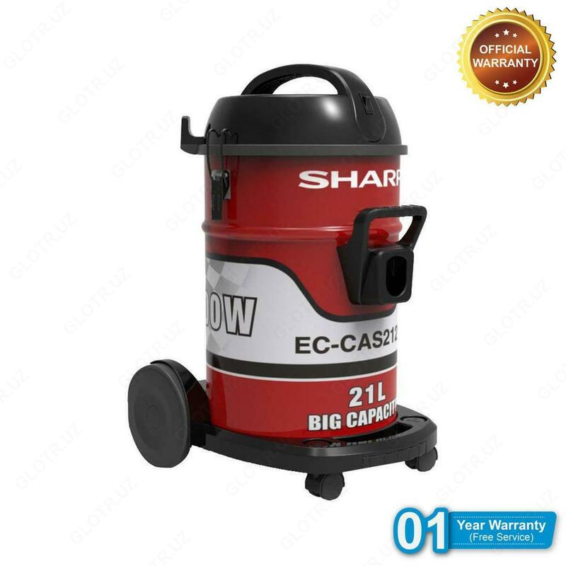 Хозяйственный пылесос Sharp с баком 21 литр из нержавеющей стали. Супермощь 2100 Вт. - DOSTAVKANADOM