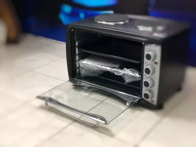 Электродуховка 45 литров от DUMAS с двумя конфорками. DOSTAVKANADOM