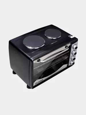 Электродуховка 45 литров от DUMAS с двумя конфорками.