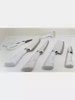  Набор кухонных ножей Zepter в белом цвете  6 предметов в коробке Только в розницу