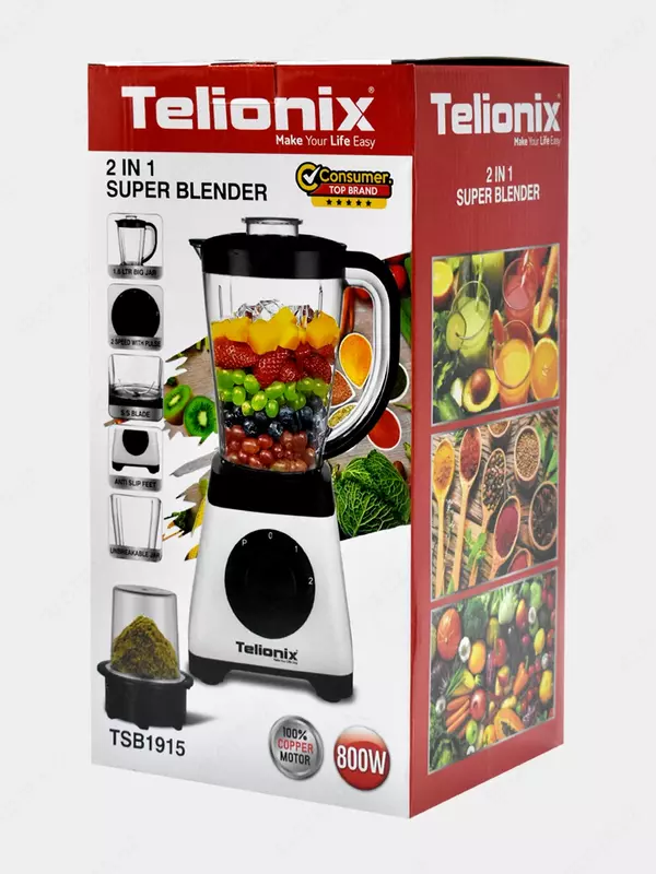 Блендер + кофемолка Telionix  800 Вт