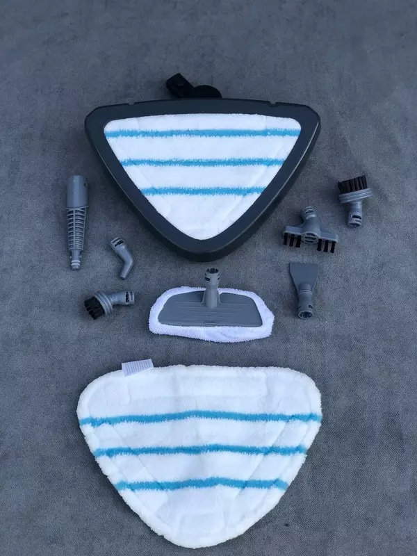   Паровая швабра + пароочиститель с 8 насадками от DEXP (Россия).