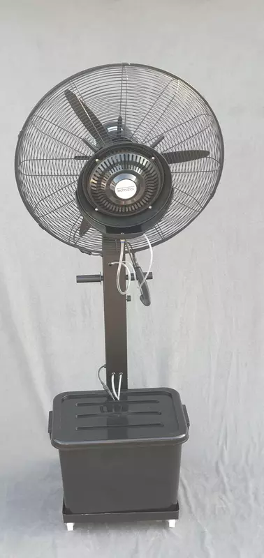  Мощнейший вентилятор с водяным распылением от Technobox. Зверский мотор от Hyundai. - Вентиляторы