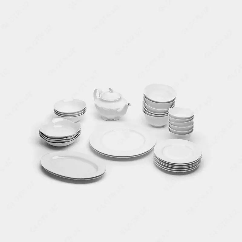 Фарфоровый набор посуды  сервиз на 6 человек  31 предмет