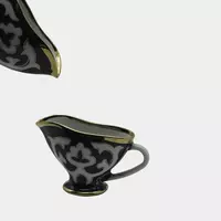   Соусницы из фарфора с узорами хлопка ручной работы.