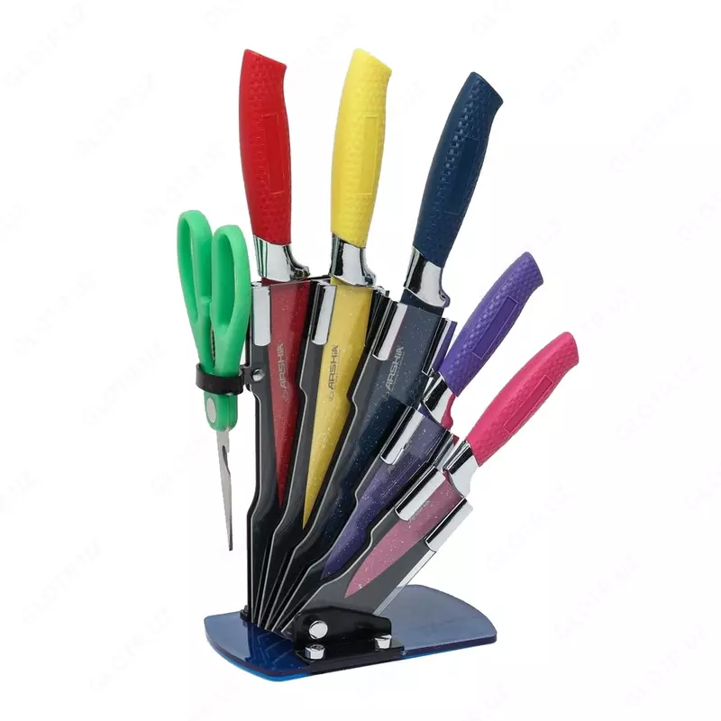 Набор ножей от Arshia  с подставкой  7 предметов