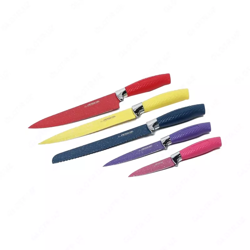  Набор ножей от Arshia  с подставкой  7 предметов - 