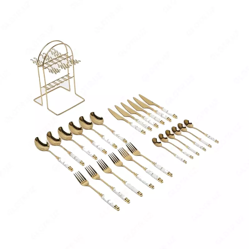  Oshxona idishlari toplami  stend  24 dona ОЗОН