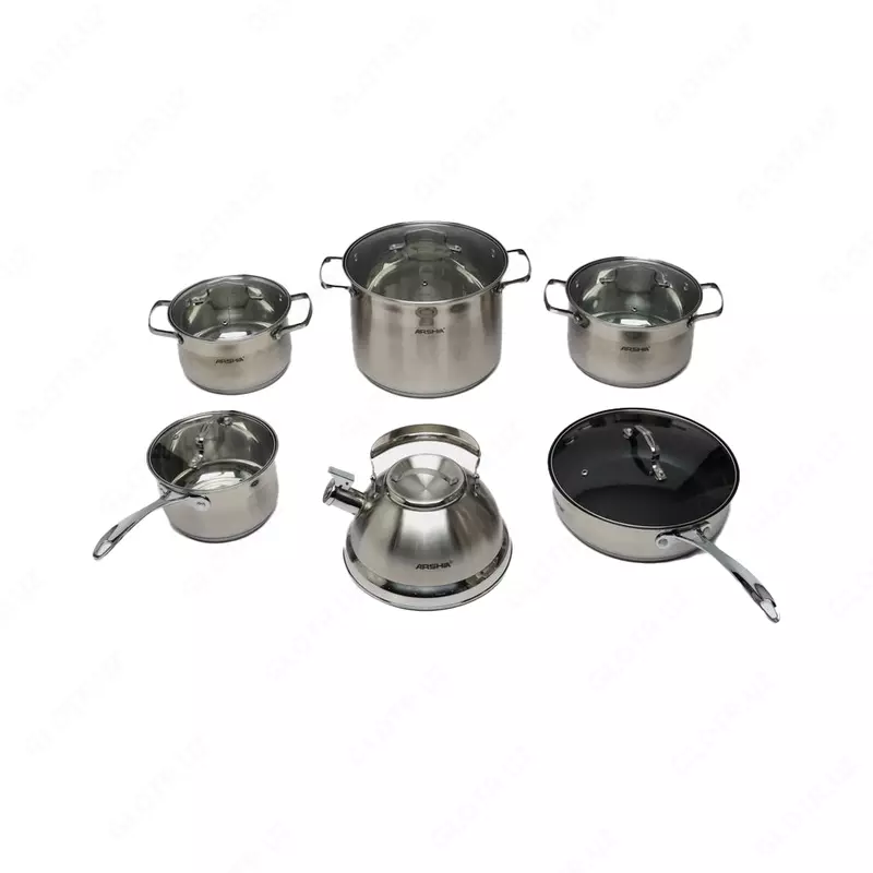  Набор кухонной посуды ARSHIA: сковородка  кастрюли и чайник - 