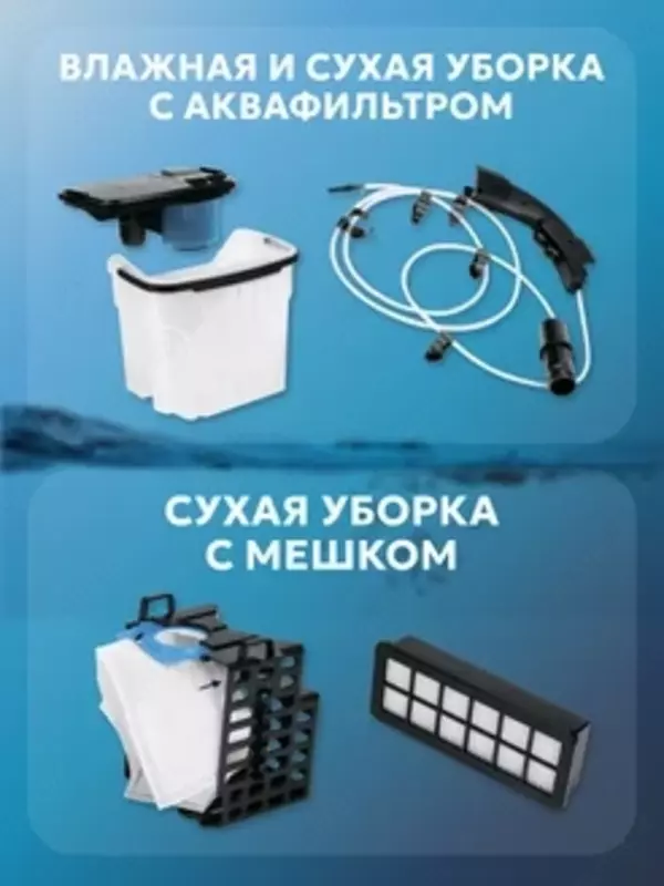   Пылесос моющий для дома ZELMER ZVC9130M с насадками