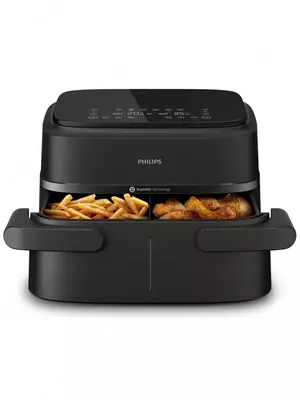 Аэрогриль Philips NA150, мощность 2450Вт, две корзины, регулировка температуры