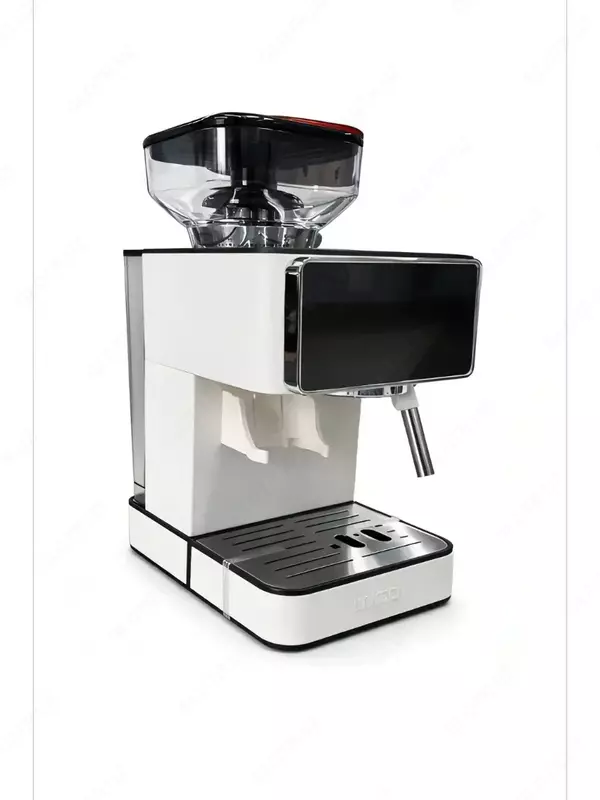  Кофеварка рожковая Uakeen Germany ZL-1509  с дисплеем  встроенной кофемолкой  1350Вт  20бар DOSTAVKANADOM