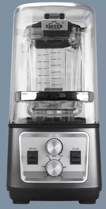 Uakeen ZL-2404 blenderi  2200Vt  zanglamaydigan po‘latdan yasalgan 6 ta pichoq  2l