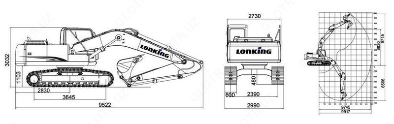 от {0} сум Гусеничный экскаватор CDM6240