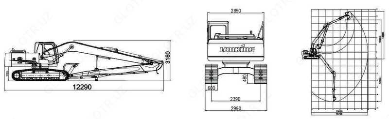 Гусеничный экскаватор CDM6240 Оптом и розница