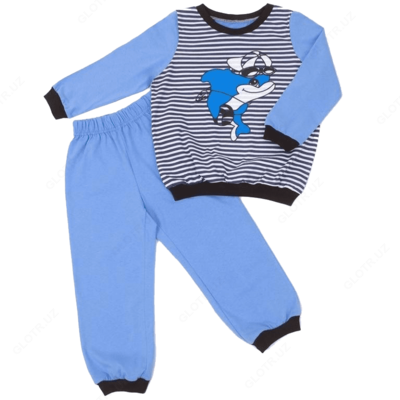 Голубая детская пижама