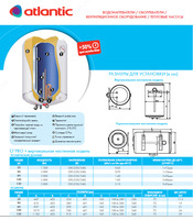  Atlantik elektr suv isitgichlari OPRO 100 - 