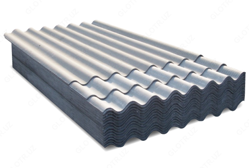 Шифер 8-ми волновой (1750х1130мм) 40/150-8