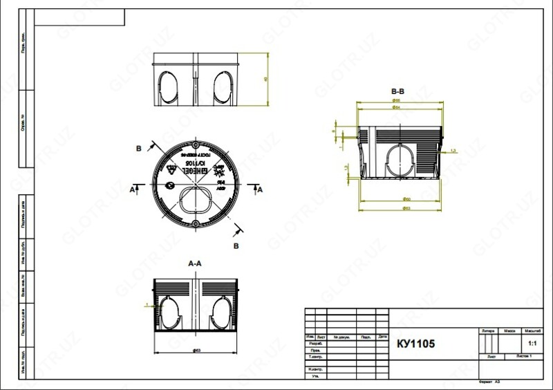  Коробка установочная КУ1105 (Россия) - 