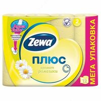 Туалетная Бумага Zewa ПЛЮС Ромашка 2сл 12рул