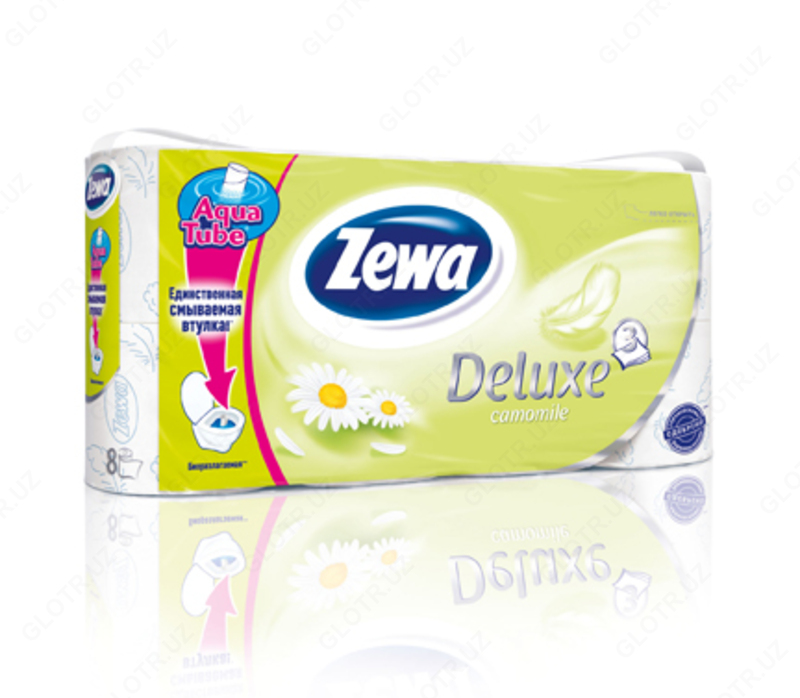  Туалетная Бумага Zewa Deluxe Ромашка 3сл 8 рул - 
