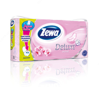 Туалетная Бумага Zewa Deluxe Орхидея 3сл 8 рул