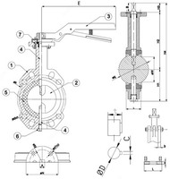  Затвор дисковый Ду-200 (30ч24р) - 