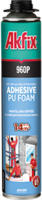 Kopikli polistirol va polistirol uchun Akfix 960 Poliuretan yopishtiruvchi kopik (900 gr.)