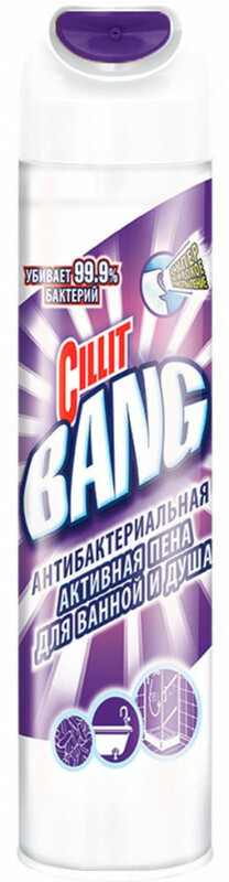 CILLIT BANG Средство чистящее для ванной антибактериальная активная пена 600мл
