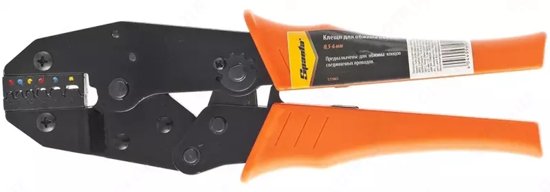  Клещи для обжима электрокабеля Sparta  0 5-6 мм нов - 