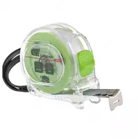 Рулетка Кварц  прозрачный корпус  амортизатор  5 м х 25 мм Сибртех нов