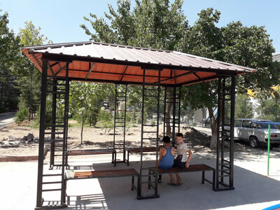 Беседка металлическая прямоугольная 3000х4000х3000мм Беседка металлическая прямоугольная 3000х4000х3000мм