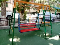 Качели двухместные с лестницей