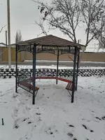 Беседка металл с крышей из гибкой черепицы Только в розницу