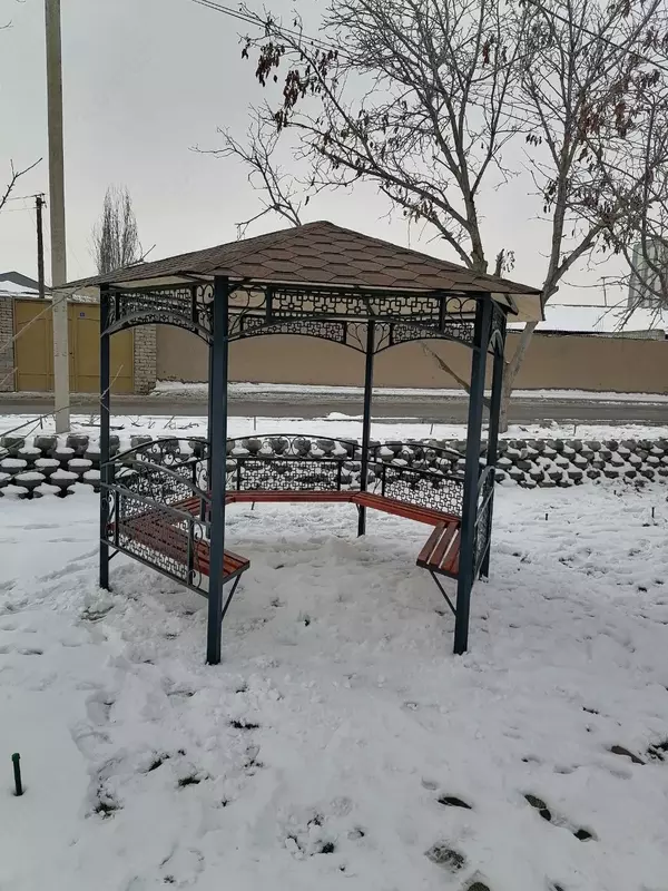 Беседка металл с крышей из гибкой черепицы Только в розницу