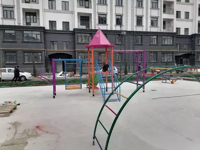 Комплекс ДЕТСКАЯ ГОРКА с качелей